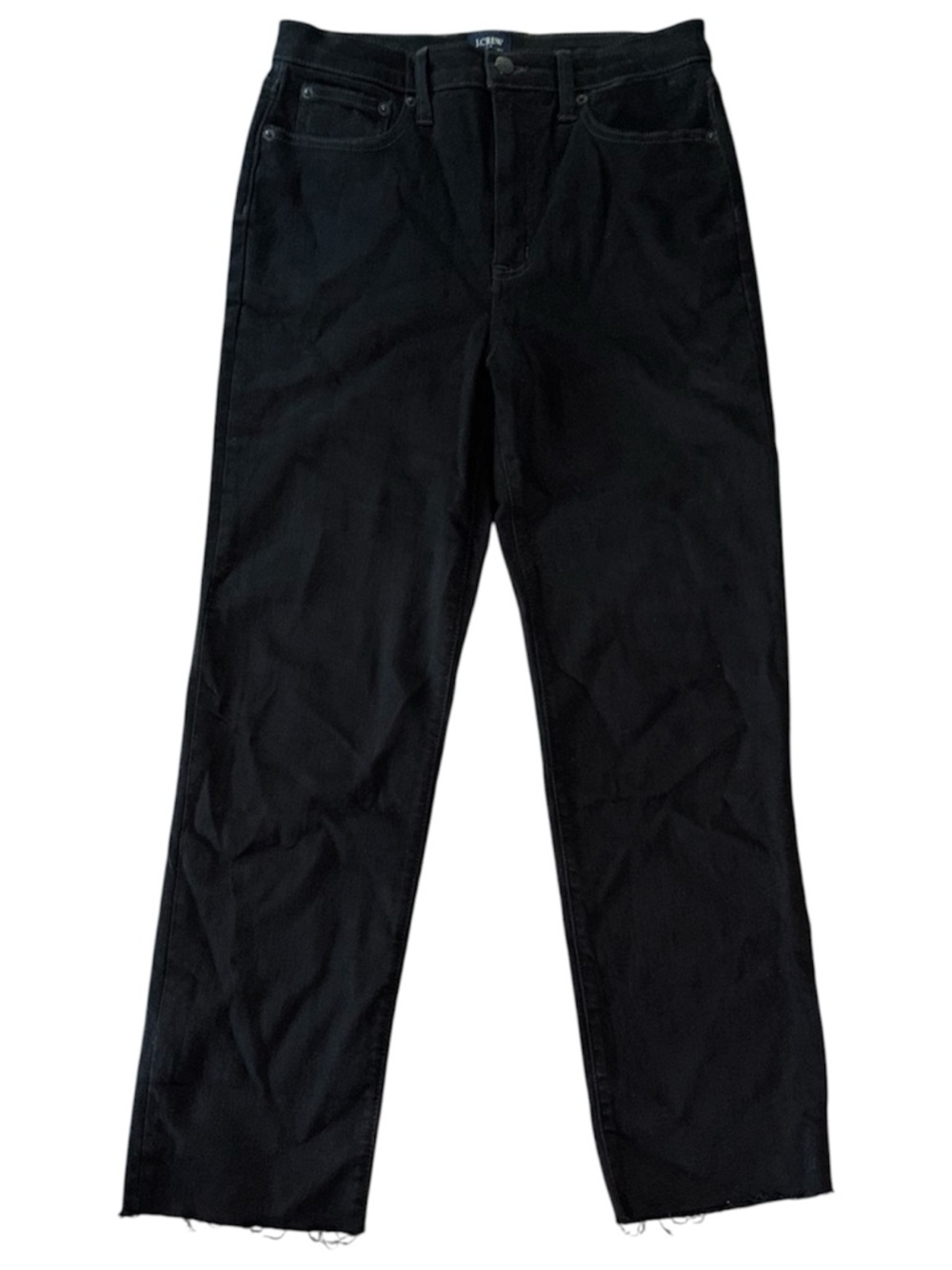 J. Crew Black stovepipe straight jean in signature stretch